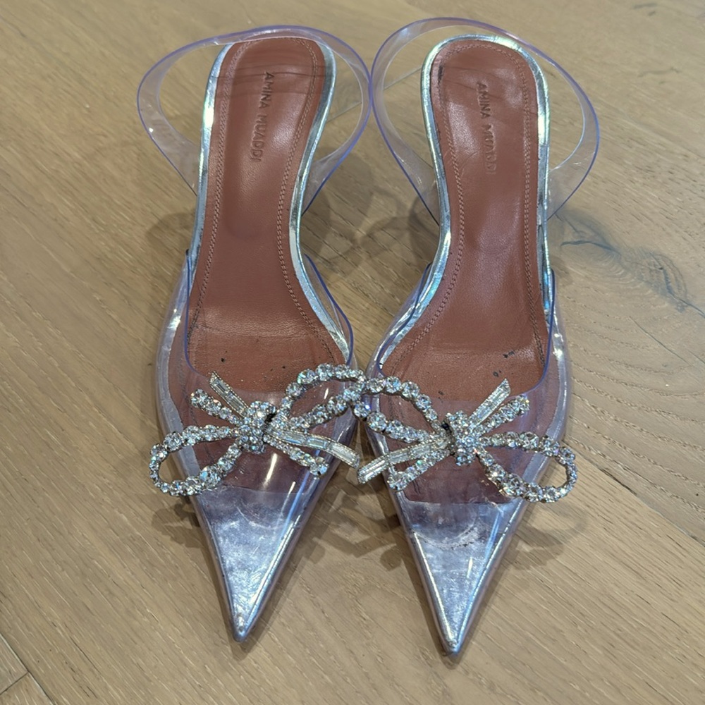 Amina Muaddi gorgeous shoes! Used but in great condition!